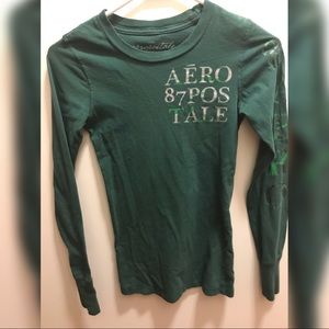 A green Aeropostale long sleeve shirt
